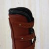 Sport Leather Tendon Boots Tan with Black Piping Close Up