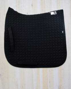 Mattes Black Dressage Saddle Pad - Large Size