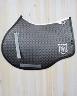 Mattes Grey Eurofit Saddle Pad - Jumping- Pony Size