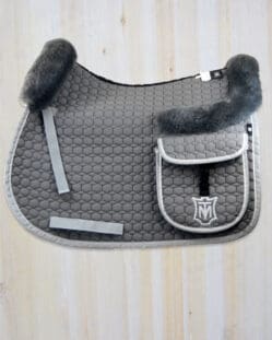 Mattes All Purpose Trekking Saddle Pad Grey with Reflective Binding - Medium Size