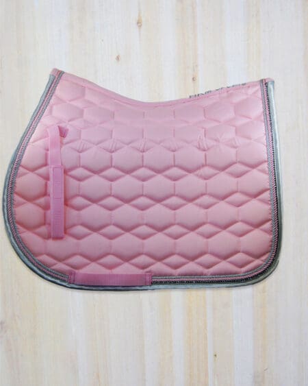 HKM Diamante Saddle Pad All Purpose Baby Pink
