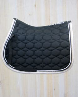 HKM Diamante Saddle Pad - All Purpose - Black - Pony