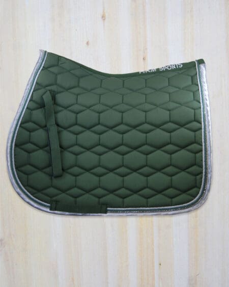 HKM Diamante Saddle Pad All Purpose Dark Green