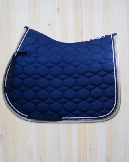 HKM Diamante Saddle Pad All Purpose Navy Blue