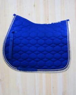 HKM Diamante Saddle Pad - All Purpose - Royal Blue - Full