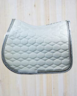 HKM Diamante Saddle Pad - All Purpose - White - Pony