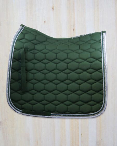 HKM Diamante Saddle Pad Dressage Dark Green