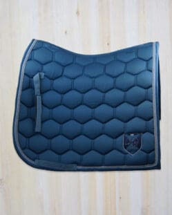 HKM Sole Mio Saddle Pad - Dressage - Smokey Blue - Full