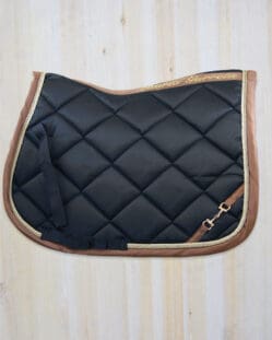 Lauria Garrelli Golden Gate Saddle Pad - All Purpose Black - Pony