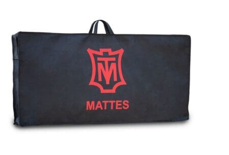 rear view of saddle pad bag