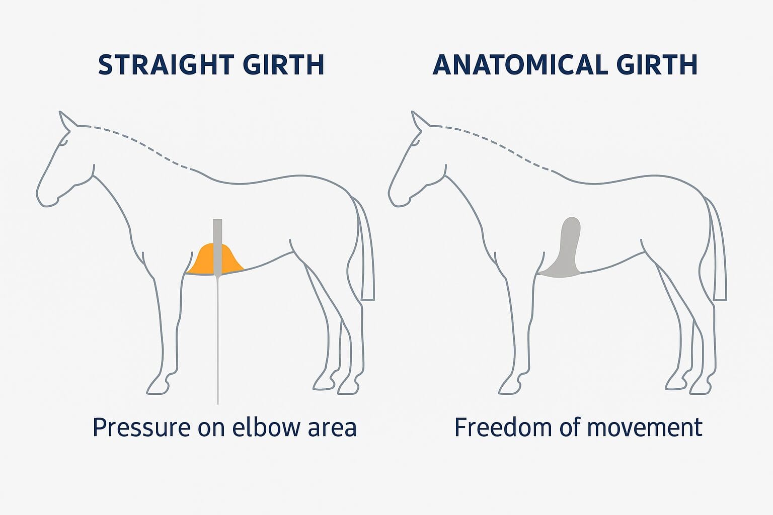 What Is an Anatomical Girth? Benefits, Fit Advice & Top Girths for Your Horse 3 anatomical girths