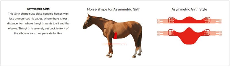 Asymmetric Shaped Girths