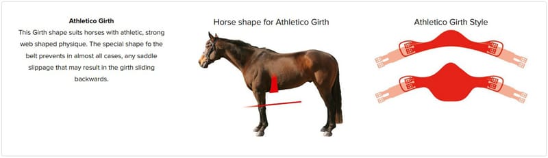 Athletico Shaped girths