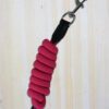 Hot Pink Lead rope and leather tassle
