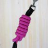 pink colored horse lead rope