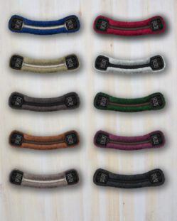 Mattes Custom Short Special Slimline Leather Sheepskin Girth - for ponies