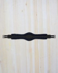 Mattes Cotton Anatomic Sheepskin Girth 125cm - Black