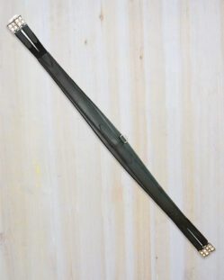 DT Saddlery Lemico Synthetic Leather Ergonomic Girth Black 150cm