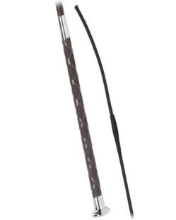Fleck woven nylon dressage whip