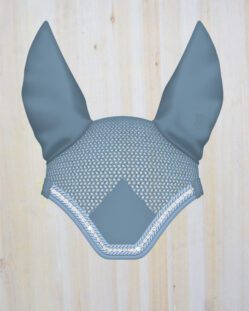 Mattes Ear Bonnets Water Blue with Strass Crystals - Large