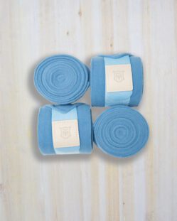 Mattes Horse Fleece Bandages - Cornet Blue