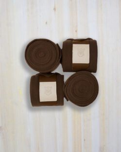 Mattes Horse Fleece Bandages - Taupe