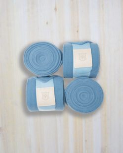 Mattes Horse Fleece Bandages - Water Blue