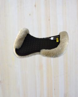 Mattes Sheepskin Half Pad - Front Rear Underside Sheepskin - Brown Platinum - Dressage - Small Size