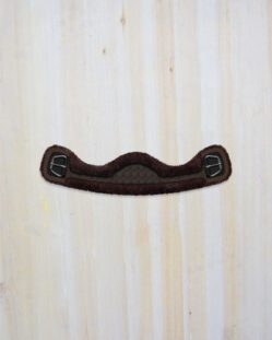 Mattes Western Cotton Crescent Sheepskin Cinch 90cm - Brown