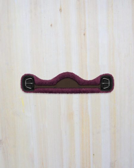 Western Leather Asymetric 80cm Brown with Blackberry Sheepskin