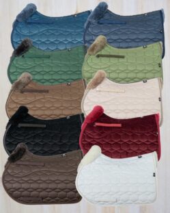 sheepskin jumping saddle pad
