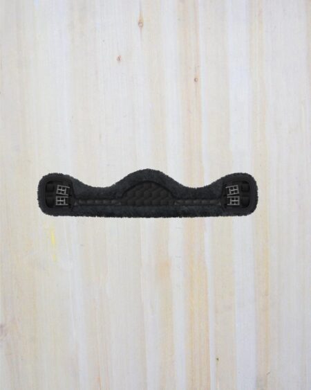 asymmetric graphite sheepskin girth