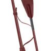 fleck braided leather jumping bat burgundy