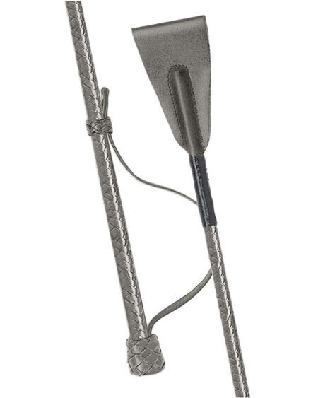 fleck braided leather jumping bat grey