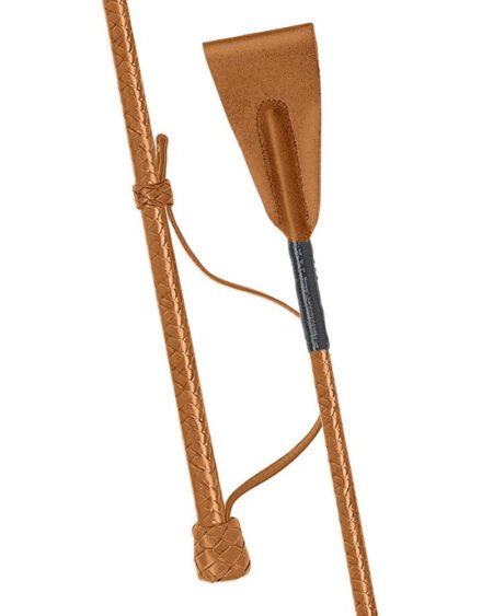 fleck braided leather jumping bat light brown