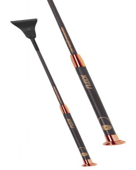 fleck carbon ultralight jumping bat with rose gold fittings