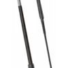 fleck custom leather dressage whip black