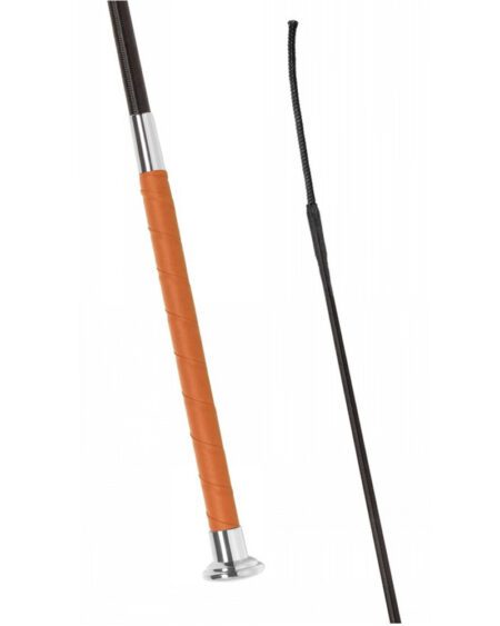 fleck sporty grip dressage whip light brown