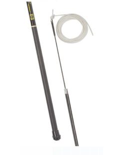 fleck carbon composite vaulting whip black