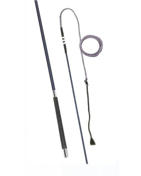 fleck coloured lunge whip dark blue