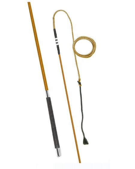 fleck coloured lunge whip light brown