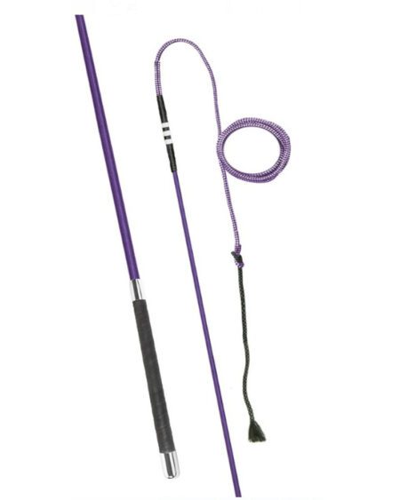 fleck coloured lunge whip purple