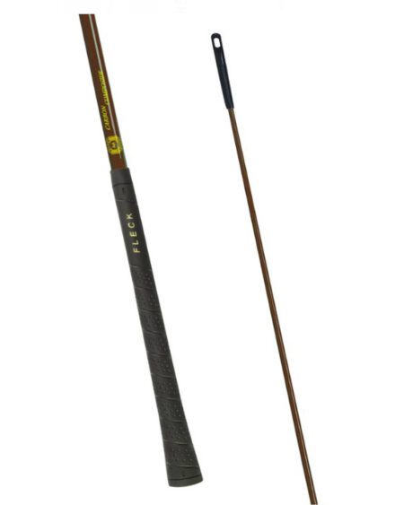 fleck competition grip lunge whip dark brown