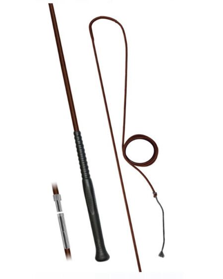 fleck ergo grip lunge whip dark brown