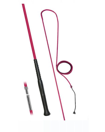 fleck ergo grip lunge whip pink