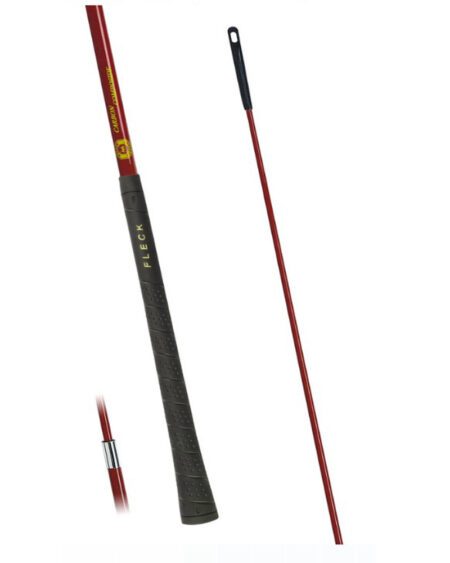 fleck telescopic competition grip lunge whip burgundy
