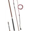 fleck two piece screwable lunge whip burgundy