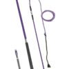 fleck two piece screwable lunge whip purple