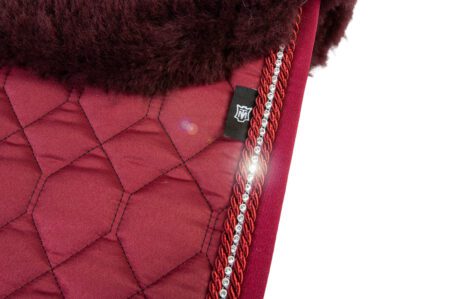 Mattes Quilt Sheen Ruby Red Blackberry Sheepskin