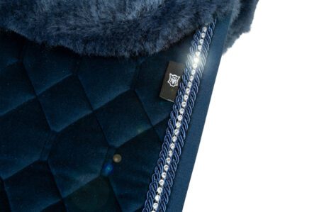 mattes velvet evening blue saddle pad